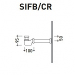 Flaminia Syfon do bidetu chrom SIFB/CR
