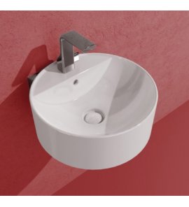 Flaminia Twin Set Slim 42 Umywalka jednootworowa wisząca 42 cm biała TW42S