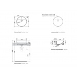  Flaminia Twin Set Umywalka wpuszczana w blat 42 cm biała 5055/42 Tylko 1 sztuka w takiej cenie!