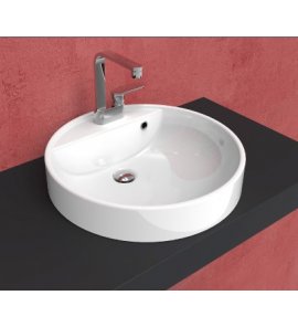 Flaminia Twin Set Umywalka wpuszczona w blat 52 cm biała 5055