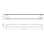 Flaminia Two Wieszak na Ręcznik 60cm chrom TWO60