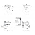 Flaminia Volo Bidet wiszący z jednym otworem 52x36x22 cm biały VL218