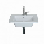 Flaminia Volo Umywalka Ścienna 66cm 64x52cm biała VL66L