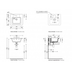 Flaminia Volo Umywalka Ścienna 52cm biała VL52L