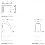  Flaminia Volo WC Wiszący Biały   Deska Sedesowa Wolnoopadająca VL118 VLCW03