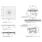 Flaminia Water Drop Brodzik kwadratowy 80x80 cm Biały DR80