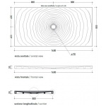 Flaminia Water Drop Brodzik ceramiczny prostokątny 80x160 cm biały DR8016