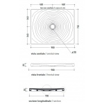Flaminia Water Drop Brodzik 90x72 cm Biały DR90