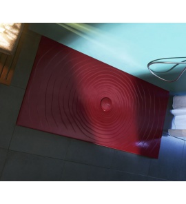 Flaminia Water Drop Brodzik ceramiczny prostokątny 80x160 cm Rosso Rubens DR8016RRU