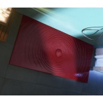 Flaminia Water Drop Brodzik ceramiczny prostokątny 80x160 cm Rosso Rubens DR8016RRU