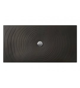 Flaminia Water Drop Brodzik ceramiczny 80x160 cm Czarny DR8016NER