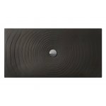 Flaminia Water Drop Brodzik ceramiczny 80x160 cm Czarny DR8016NER