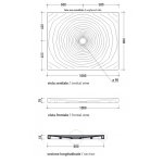 Flaminia Water Drop Brodzik ceramiczny 80x160 cm Fango DR8016FAN
