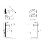 Flaminia Wsporniki narożne do umywalki TS02/42