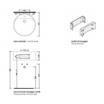 Flaminia Wsporniki do umywalki TS01/52