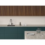 Franke Eos Neo Bateria kuchenna jednouchwytowa z wyciąganą wylewką czarna stal szlachetna 115.0613.671