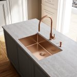 Franke Eos Neo Bateria kuchenna jednouchwytowa z wyciąganą wylewką miedź 115.0628.254