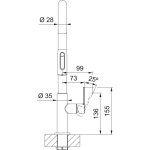 Franke Maris Slim Bateria kuchenna z podłączeniem do wody filtrowanej złoty 120.0736.601