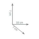 Freddi Design Cri Reling Podwójny 33 cm Ścienny chrom CRI09