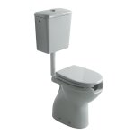 Galassia COMFORT LINE Misa stojąca ze spłuczką ścienną oraz deską i mechanizmem spłukującym Biały 4019+4015+4020+18045