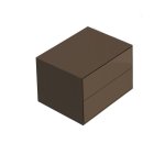 Galassia CORE Szafka wisząca 60x46 cm Matt dark brown 2063MK