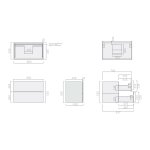 Galassia CORE Szafka wisząca pod umywalkę 80x45 cm Drewno dębowe 2091