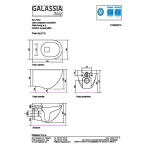 Galassia Dream miska wisząca 560 x 360 x 360 mm biała