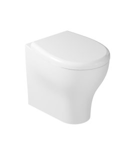 Galassia Eden Miska stojąca bezrantowa/rimless 53x36 cm z deską zwykłą Biały 7213+7219