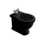 Galassia ETHOS Bidet stojący 3-otworowy 55x38 cm Czarny 8438NE
