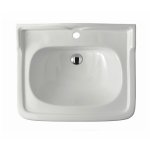 Galassia Ethos Umywalka ścienna jednootworowa 71x59 cm Biały 8401M