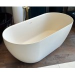 Galatea Design Arrezo Slim Wanna wolnostojąca 160x75 z korkiem creme GWARS160.KMM.CR