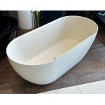 Galatea Design Arrezo Slim Wanna wolnostojąca 160x75 z korkiem creme GWARS160.KMM.CR