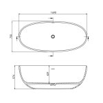 Galatea Design Baja Wanna 170x75 biały połysk GWBAJ170.GPB.WH