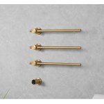   Galatea Design Balance 1 Grzejnik elektryczny 49 cm 3-el. z wyświetlaczem sterującym brushed gold GDD1A01EBRG W MAGAZYNIE  