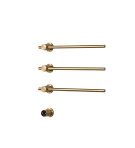   Galatea Design Balance 1 Grzejnik elektryczny 49 cm 3-el. z wyświetlaczem sterującym brushed gold GDD1A01EBRG W MAGAZYNIE  