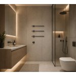   Galatea Design Balance 1 Grzejnik elektryczny 49 cm 3-el. z wyświetlaczem sterującym gunmetal GDD1A01EGM W MAGAZYNIE