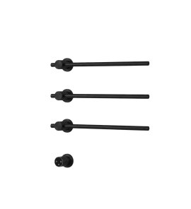   Galatea Design Balance 1 Grzejnik elektryczny 49 cm 3-el. z wyświetlaczem sterującym czarny mat GDD1A01EMB W MAGAZYNIE