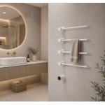   Galatea Design Balance 1 Grzejnik elektryczny 49 cm 3-el. z wyświetlaczem sterującym biały mat GDD1A01EMW W MAGAZYNIE  