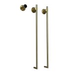        Galatea Design Balance 2 Grzejnik elektryczny odwracalny 76x37 cm Brushed Gold PVD GDA362BRG W MAGAZYNIE!!