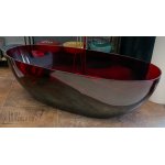        Galatea Design Berehat Wanna wolnostojąca 170x75 Resinmood kolor wine GD8507TW 