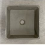  Galatea Design Berlian Umywalka betonowa stawiana na blat 38x38 cm grey matt/szary mat GDMC001DG WYPRZEDAŻ EKSPOZYCJI
