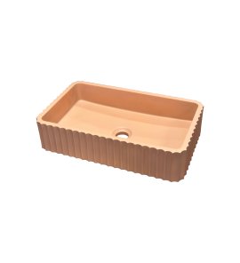      Galatea Design Biskut Umywalka stawiana na blat 50x30 peach pink matt/brzoskwiniowy róż mat GDMR034MPP W MAGAZYNIE!!