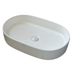       Galatea Design Bujur Umywalka 60x38 z korkiem klik-klak biały połysk/white GD78330DTWH W MAGAZYNIE!!