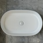       Galatea Design Bujur Umywalka 60x38 z korkiem klik-klak biały połysk/white GD78330DTWH W MAGAZYNIE!!