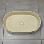        Galatea Design Bujur Umywalka 60x38 z korkiem klik-klak lino matt GD78330DTLN WYPRZEDAŻ KOLORU