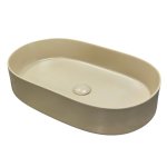        Galatea Design Bujur Umywalka 60x38 z korkiem klik-klak lino matt GD78330DTLN WYPRZEDAŻ KOLORU