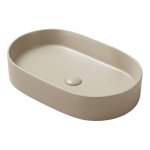 Galatea Design Bujur Umywalka 60x38 z korkiem klik-klak beżowy mat/cappuccino matt GD78330DTMC W MAGAZYNIE!!