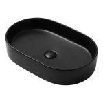       Galatea Design Bujur Umywalka 60x38 z korkiem klik-klak czarny mat/black matt GD78330DTMB W MAGAZYNIE!!