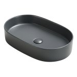       Galatea Design Bujur Umywalka 60x38 z korkiem klik-klak szary mat/grey matt GD78330DTMDH W MAGAZYNIE!!