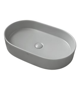       Galatea Design Bujur Umywalka 60x38 z korkiem klik-klak jasno szary mat/light grey matt GD78330DTMH W MAGAZYNIE!!